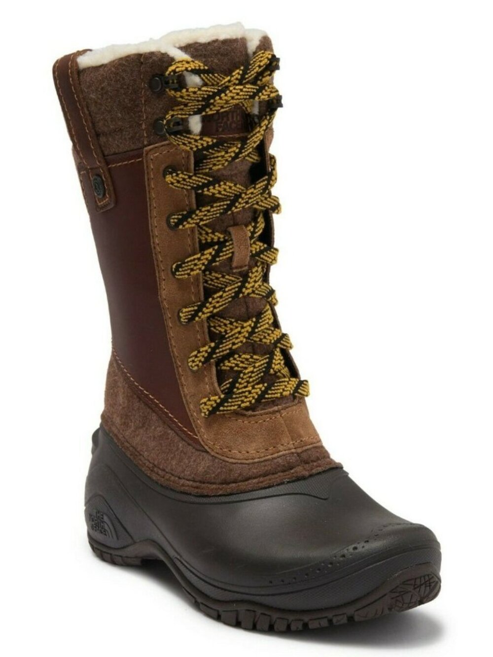 The North Face Shellista III Mid Waterproof Insulated Winter Boot Brown Size 5.5